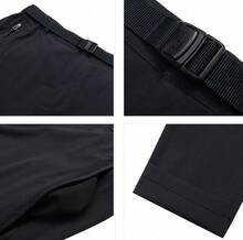 Columbia Men's Outdoor UPF50 Sun Protection Water-Repellent Stretch Casual Long Pants - Black - View 5