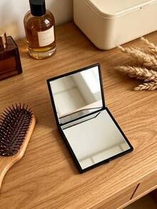 Givenchy Parfums Black 4G Logo Square Compact Makeup Mirror Portable Travel Hand Mirror - Black - View 2