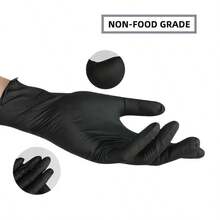 4/50/100PCS Black Disposable Gloves, High-Quality Nitrile Gloves, Suitable For Kitchen, Cleaning, Beauty, DIY, Pet Care And Car Repair, Multi-Purpose Cleaning Gloves, Powder-Free Design, Suitable For Home Cleaning (No Box) - Black - View 4