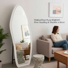 A Light Luxury High-End French Ins Style Full-Length Mirror, Special-Shaped Dressing Mirror, Bedroom Medieval Style Fitting Mirror - D - View 9