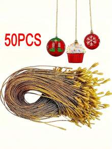 50pcs - Versatile Christmas Decoration Hanging Ropes, Durable And Reusable, Suitable For Decorating Trees, Windows, And Walls, Perfect For Holiday Gifts And Crafts - Multicolor - View 10