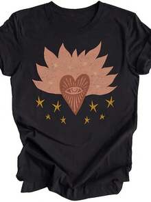 Women T-Shirts - 黑色 - 查看 1