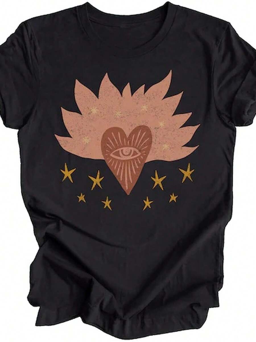 Women T-Shirts - 黑色 - 查看 1
