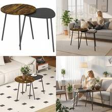 Nesting Side Table Set Of 2 - Rustic Brown - T0001-01-14085 - View 3