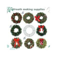 Metal Wire Wreath Frame, Used For Making Wreath Base, Round Shape Suitable For Hanging Flowers, Wedding, Spring Decoration, Door Decor DIY Craft Material - 0 - View 3