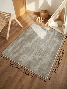 1pc Dark Minimalist Living Room Rug. Suitable For Kitchen, Dining Room, Bedroom, Room Holiday Decor, Indoor/Outdoor, Office, Lobby, Anti-Slip Door Mat, Bathroom Rug, Hallway, Study Gaming Area Rug. - Maroon - View 14
