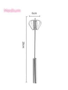 1pc Stainless Steel Multi-Function Mixer And Milk Frother - Handheld Manual Whisk, Suitable For Eggs And Cream - Kitchen Essential Tool, Christmas Gift, All Season Use - Multicolor - View 13