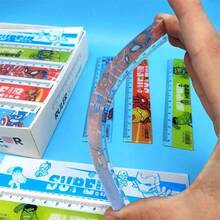 DOBBLE A Set Of 4 Marvel Spider-Man Cute Cartoon Pattern Rulers: 15cm / 5.91-Inch Acrylic Rulers, With Various Designs, Perfect For School, Office, Drawing, Maths, Stationery, Small Gifts, And Use In The New Semester - A - View 4