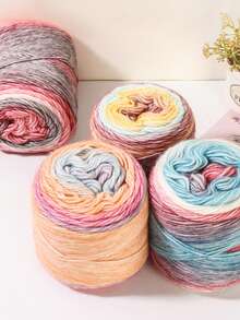 1 Roll 100g Cake Yarn Ball For Handmade DIY Decoration Of Bags, Shoes, Carpets - Sea Salt Strawberry - View 4