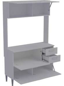 Mobile Storage Islands - Black - View 2