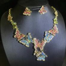 1 Set Bohemian Style Women's Jewelry Set Necklace Earrings 3 Pieces Set Suitable For Bride Wedding Banquet Evening Party Formal Occasions - Jewelry Set - View 12