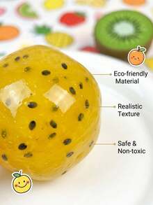 1 Peça Brinquedo Squishy de Maracujá, Bola de Estresse Moldável Sem Rebote, Bola de Estresse com Textura de Slushy Moldável, Perfeito para Feriados, Presentes de Aniversário, Halloween, Ação de Graças, Natal, Dia do Trabalho, Volta às Aulas, Presentes de Festa Squishy, Squish Crocante, Squish de Manteiga Crocante, Apertar, Bola de Slushy. Brinquedo de Estresse Squishy, Squish de Bolinho, Brinquedos para Mulheres, Suprimentos Escolares, Btsarmy, Decoração de Halloween - Multicolorido - Visão 9