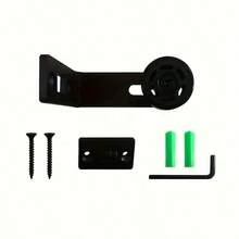 Sliding Wardrobe Door Bottom Track Flush Design Wall-Mounted Adjustable Roller Smooth Scratch-Free Door Hardware Set - 1pc - View 5