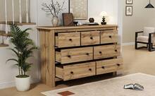 Sideboard With Storage Brown Made Of Wood For Dining Room And Living Room - Brown - View 11