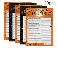30Pcs-5pcs Halloween Word Search Game Card Set Halloween Party Game 30 Players Home Classroom Activities Fall Carnival Party Supplies - View 12