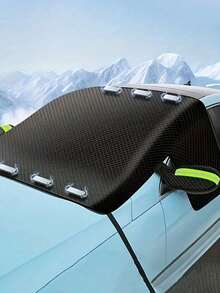 1pc Car Front Windshield Snow Cover, Easy Installation & Portable, Full Window Coverage, Snow & Frost Protection, All-Season Use, Fits Most Car Models - A - View 6