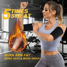 4pcs/Set Unisex Sauna Arm Shaping Bands For Sports Training And Fitness Sweat-Inducing Arm Sleeves With Silver Sauna Coating Inside, Gym Accessories - Multicolor - View 4