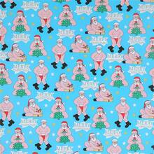 34/68/106pcs Santa Wrapping Paper, Christmas Paper, Unique Christmas Decoration Paper, Christmas, Holiday Gift Wrapping, Birthday, Includes Christmas Stickers - B - View 3