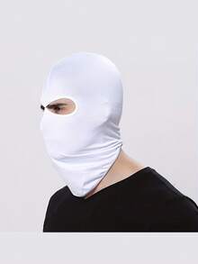 1 buah/2 buah Set Masker Balaclava Pullover Warna Polos Unisex 2 Lubang, Masker Penutup Kepala Satu Lubang untuk Bersepeda, Cocok untuk Pemakaian Sehari-hari dan Aktivitas Luar Ruangan - MultiWarna - View 5