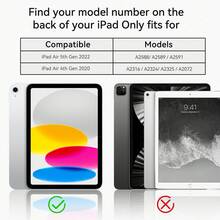 1件 Stock Case 相容 iPad Air4/5 2020/2022 (10.9 吋) Air 5 Gen 10.9 吋 2022 Air 5 Gen 10.9 吋 重型軍規防摔保護殼 10.9 吋 11 吋 內建支架 iPad Air 4 10.9 吋 Air4/5 10.9 吋平板保護殼 - 天藍+白 - 查看 3