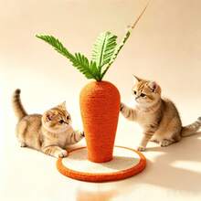 Carrot-Shaped Cat Scratching Post & Scratching Board, Durable Non-Shedding Cat Scratching Pole, Suitable For Indoor Kittens & Adult Cats - Multicolor - View 2