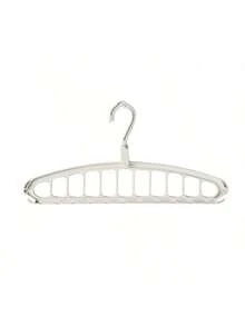 3pcs/Set 11-Hole Rotating Clothes Hanger, Wardrobe Clothes Stacking Hanger, Wardrobe Storage Hanger, Foldable Hanger, Wardrobe Storage Rack, Multi-Functional Wardrobe Storage Rack, Suitable For Home, Dorm, Holiday Decoration, Room Decoration, Home Decoration, Bedroom Decoration, Dresses, Pants, Shoes, Jeans, Boots, Skirts, Spring, Simple, Summer, Tops - White - View 9