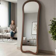 A Light Luxury High-End French Ins Style Full-Length Mirror, Special-Shaped Dressing Mirror, Bedroom Medieval Style Fitting Mirror - E - View 6