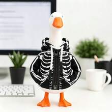 Halloween Skeleton Car Gear Shift Cover, Cute Hoodie Style, Black And White Dual Color, Universal Fit Protective Gear Knob - Skull Shifter Decoration Sleeve - View 8