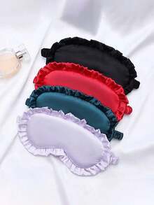 2pcs Kawaii Pink Eye Mask, Cute Cartoon Face Plush Sleeping Mask For Women, Soft Comfortable Blindfold For Travel, Home Sleep Accessories - Multi-color - View 3