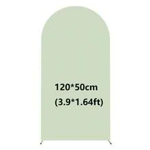Sage Green Arch Backdrop, 5ft, 6ft, 6.6ft, 7.2ft, 7.87ft Wedding Arch Cover 2pcs Spandex Fabric Arch Backdrop Dome Arch Backdrop Fabric Suitable For Birthday Party Wedding Arch Frame Decoration (Arch Frame Not Included, Fabric Backdrop Only) - Sage Green - View 16