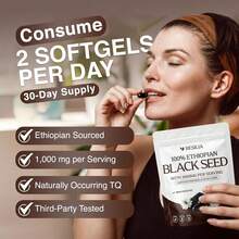 High Demand!Resilia Black Seed Softgels, 1000 Mg Per Serving - Premium Black Seed Oil Supplement - Digestive And Immune Support Formula - Easy-To-Swallow Softgels, 120 Count (2 Boxes).Women Daily Nutrient Support - 50ml - View 4