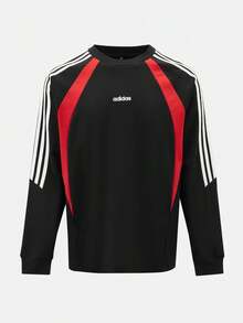 Adidas Unisex U 3S KT LS Long Sleeve Knit Collarless T-Shirt TKZ2930 - Black - View 1