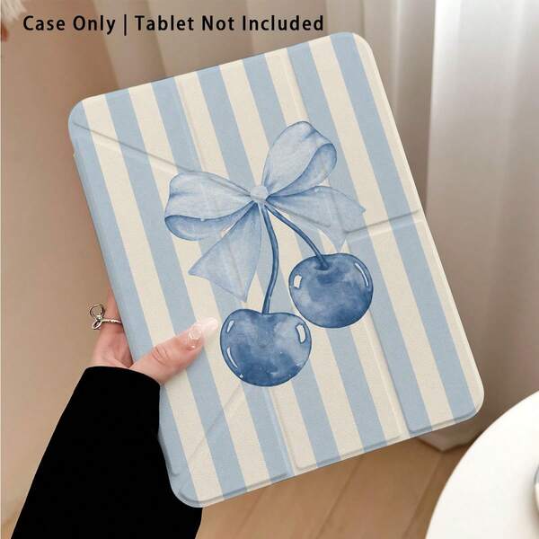 Striped, Bowknot And Other Pattern Painted Effect Tablet Protective Case With Stand, Suitable For Honor 8/9/10/X8/X8A/X9/X8Pro/X9Pro/ MatePad Se 11 Inch/MatePad 11 Inch/11.5 Inch/MatePad Pro And Other, Apple 10th/11th Gen 2025 (A16), Galaxy Tab A7/A9 And Other Popular Models