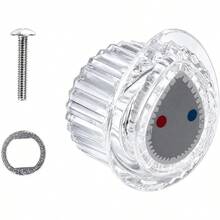 Shower Knob Fit Posi-Temp (100710) One-Handle Tub Shower Handle Kit Faucet Accessory White Knob Insert - B - View 1