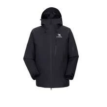 CAMEL CROWN Jaket Musim Dingin Wanita 3-in-1 Tahan Air dengan Jaket Dalam Bulu Angsa, Mantel Luar Ruangan Berkerudung Tahan Angin untuk Mendaki Gunung, Ski, Berkemah, Perjalanan, dan Cuaca Dingin - Hantu Hitam - View 5