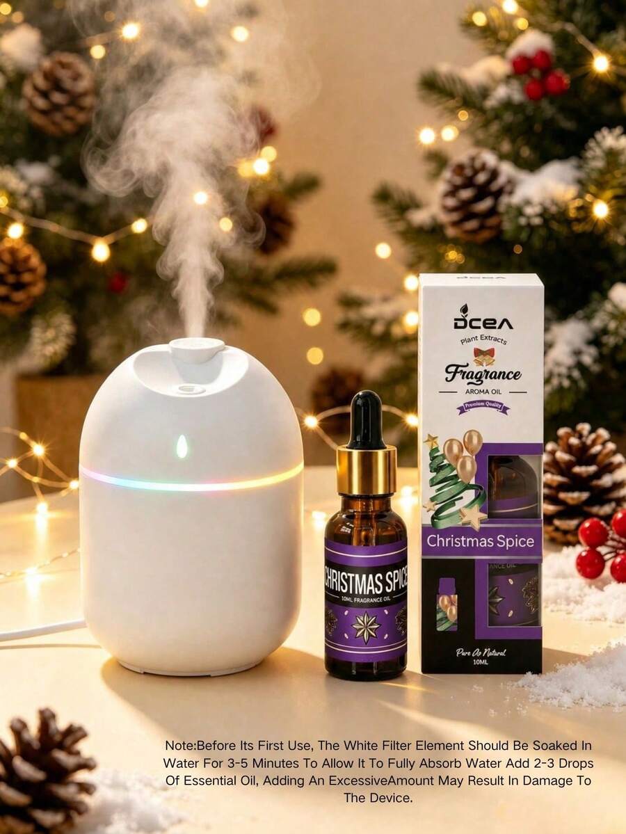 270ML 冷霧加濕器 芳香擴香機 LED 小夜燈 斷電保護 USB 家用辦公加濕器，10ml 多款精油，適用於居家、飯店、浴室除臭、香氛、持久留香空氣清新劑