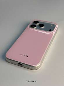 GIIPPA 1件淺粉色純色圖案設計手機殼，適用於Phone 17 Pro Max，兼容Phone 16 Pro Max、15 Pro Max、14 Pro Max，韓系高端時尚趣味手機殼，適合11/12/13/14/15/16 Pro Max Plus，男女皆宜的優雅設計，聖誕節、情人節、復活節、婚禮季和生日送給女友的完美禮物！ - 淺粉色 - 查看 4