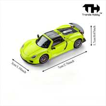 1:64 Hobby TH Porsche 918 Spyder Officially Licensed Zinc Alloy Die-Cast Car Model, Detachable Carbon Fiber Rear Cover, Fine Paint Finish, Highly Detailed Interior, Sturdy Construction, Halloween Christmas Birthday Gift - Multicolor - View 2