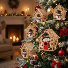 DIY 3D Christmas House Pearl Diamond Painting Kit, Multiple Holiday Rhinestone Puzzle Craft Set, Suitable For Adults And Beginners, Christmas Home Desktop Decor Handmade Materials, Creative Handicraft Christmas Gift - View 3