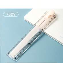 1pc Colorful Foldable Plastic Ruler, Multi-Color Portable Measuring Tool, Practical Geometric Drawing & Illustration Ruler, Classic Student Office Stationery, Back To School Season Essential, Ideal For Daily Learning And Classroom Use - Multicolor - View 11