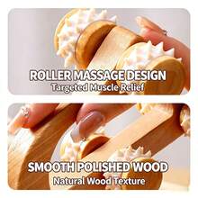 Wooden Massage Tool Set, Handheld Wooden Roller Massager, Suitable For Full Body, Anti-Cellulite Lymphatic Detox Muscle Relaxation Massager, Suitable For Neck, Back, Legs, Home SPA Use - View 8