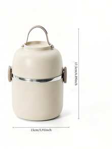 Portable Double-Layer Lunch Box With 304 Stainless Steel Inner Liner, Leak-Proof Bento Box For Office Workers, Outdoor Picnic Food Storage - Multicolor - View 5