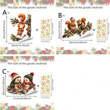 1pc Cute Christmas Animal Kitchen Decor Sticker, Suitable For Kitchen Cabinets And Dining Room Walls, Self-Adhesive Vinyl Sticker, Create A Beautiful Kitchen Atmosphere - Multicolor - View 2