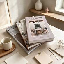 2/3pcs Foldable Fake Book Decor, Nordic Home Magazine Decorative Book, Minimalist Realistic Book Prop For Showroom, Villa, Study - Decor Book - View 9