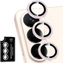 Eagle Eye CD Texture Lens Film, Compatible With Samsung Galaxy A26/A36/A56/A57/A37/S26/S26 Plus/S26 Ultra/S25 FE/25 Edge/A07/A17 Camera Lens Protector, Lens Protection Film, Lens Protection Pad, Full Coverage High Definition Protection, Scratch-Resistant Wear-Resistant Tempered Glass, Bubble-Free Adhesive, Clear Photos, Fashionable Decoration, Easy Installation, Durable, Stylish And Beautiful, Waterproof, Shockproof, Scratch-Resistant - Pink - View 10
