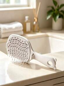 1pc Foldable Self-Cleaning Comb, Portable Styling Brush, Volumizing Hair, Detangling Hair, Scalp Massage, Suitable For Salon And Home Use - A - View 4