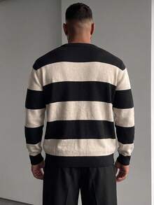 GRDR Men's Casual Crew Neck Long Sleeve Knit Sweater, Autumn/Winter - Apricot - View 10