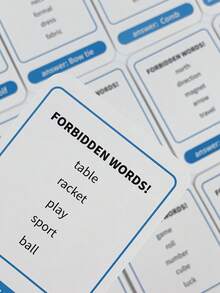 1 Box Say It Lose It Party Card Game - Fun Forbidden Word Challenge For Adult Game Night, Holiday Gatherings & Christmas Party Icebreaker Entertainment - Multicolor - View 8