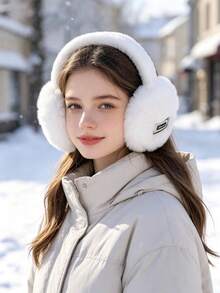 Bohemian Style Polyester Winter Warm Ear Muffs, Korean Version Cute Student Foldable Ear Covers, Ear Warmers, High Aesthetic - Multicolor - View 6