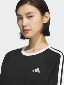 Adidas Kaos Rajut Lengan Panjang Tanpa Kerah Wanita DANCE LS TEE2 TKG3858 - Hitam - View 4